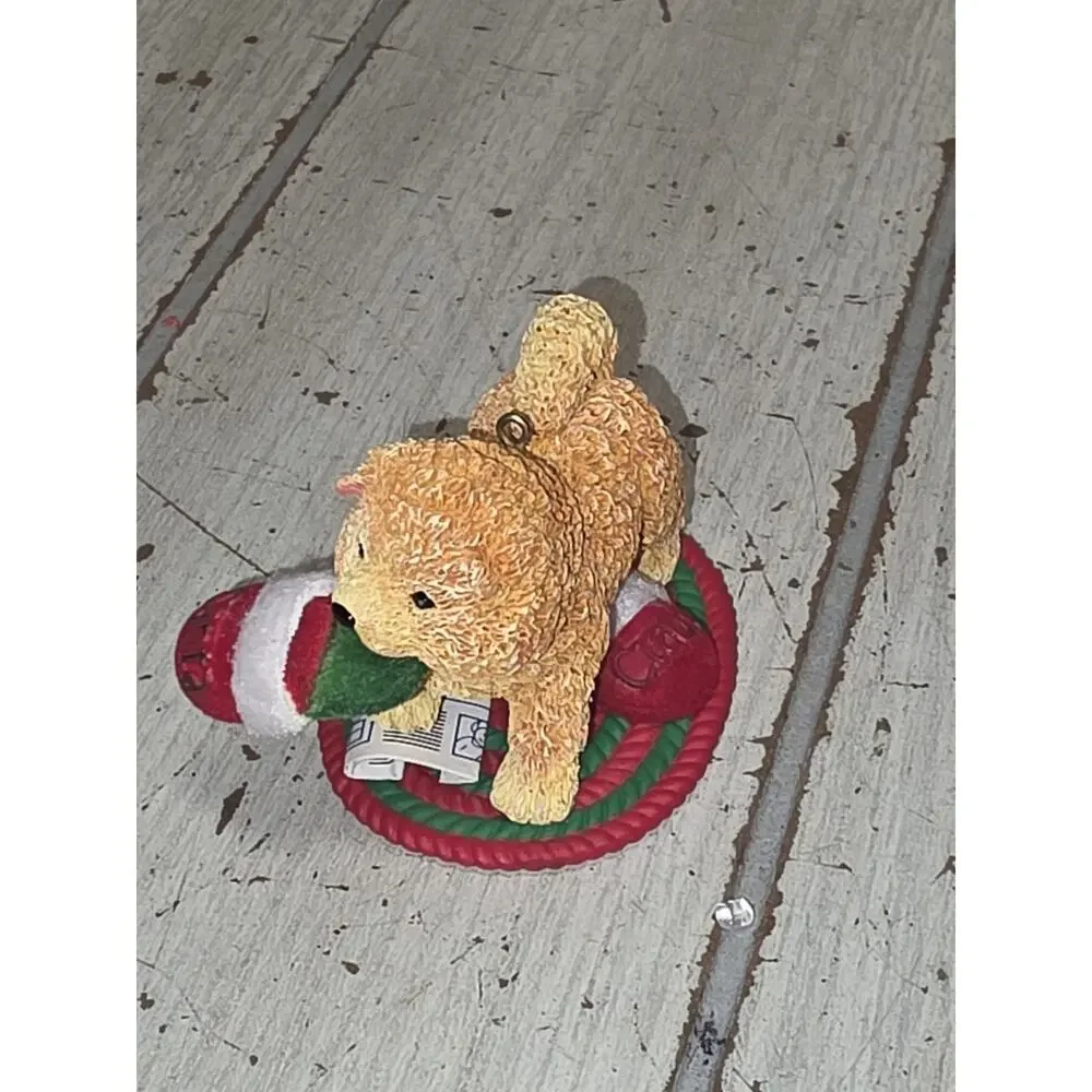 Carlton Heirloom Puppy LOVE ChowChow Christmas Holiday Ornament 2006 VTG New
